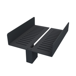 Nimco Police na sklo sprchy Walk In hliník černá 2091-DH-25-90