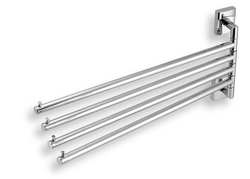 Novaservis Čtyřramenný Držák na ručníky bez vrtání Metalia 12 chrom