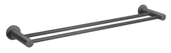 Novaservis Dvojitý držák ručníků SMILE 600 mm, gun metal - ASM10GM