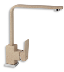 Novaservis Edge Dřezová stojánková baterie granit-písek