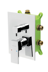 Novaservis Edge Podomítková baterie s boxem 3 vývody