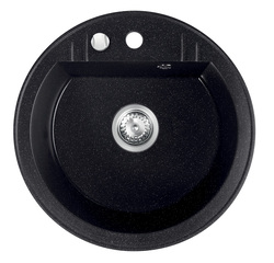 Novaservis Granitový dřez 51cm s přepadem, grafit