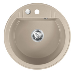 Novaservis Granitový dřez 51cm s přepadem, písek