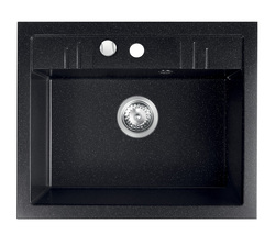 Novaservis Granitový dřez, s přepadem z dřezu, grafit