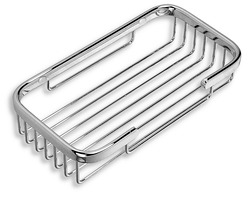 Novaservis Koupelnová polička malá nízká chrom - 6067,0