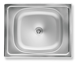 Novaservis Kuchyňský dřez bez přepadu 40x50cm, nerez - DR40/50