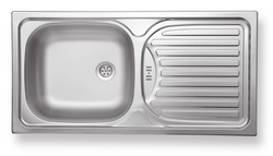 Novaservis Kuchyňský dřez s odkapávací plochou 86x43,5x15 cm, nerez - DR43/86