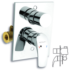 Novaservis Metalia 57 Baterie podomítková s přepínačem 57050R,0