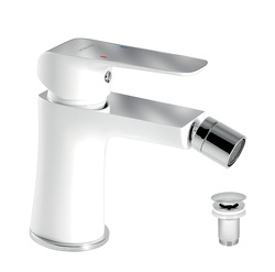 Novaservis Nobless Tina Bidetová baterie s výpustí bílá/chrom