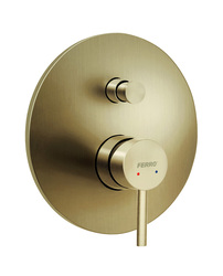 Novaservis Podomítková baterie 2 výstupy Ciriculus, kartáčované zlato - BCK7PBG