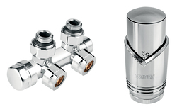 Novaservis Sada na otopná tělesa se středovým připojením, rohová