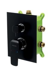 Novaservis Tina Podomítková baterie s boxem 3 vývody černá