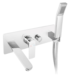 Novaservis Vanová podomítková baterie ALGEO SQUARE chrom - BAQ11P