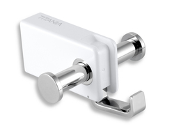 Novaservis Yacore Dvojháček na ručníky na ručníky kartáčovaný nerez 65556,4