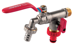 Novaservis Zahradní kulový kohout s 2 vývody F-Comfort