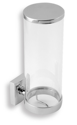 Náhled obrázku: Novaservis Zásobník na kosmetické tampony sklo Metalia 12 chrom 
