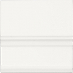 Náhled obrázku: Obklad Adex NERI Rodápie Classico Blanco Z, 15x15 (ADP25) 