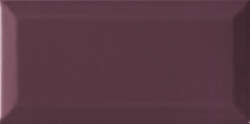 Náhled obrázku: Obklad Ribesalbes Chic Colors plum bisel 7,5x15 cm, lesk 