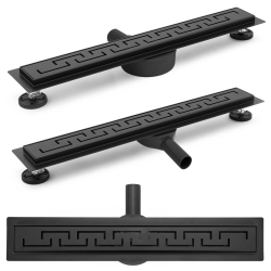 Náhled obrázku: Odtokový sprchový žlab 90cm Rea Greek 90 černá mat 