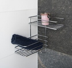 Olsen-Spa Koupelnová drátěná polička 26,5×26,5×31 cm