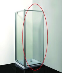 Olsen-Spa Pevná boční stěna Smart Pina 90x190cm sklo čiré rám chrom