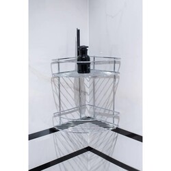 Olsen-Spa Rohová drátěná polička 28,5×23×31 cm