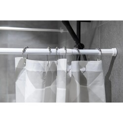 Olsen-Spa Tyč sprchového závěsu bílá, teleskopická rozpěrná