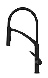 Olsen-Spa ULTIMA U-50 Dřezová stojánková baterie s flexibilním ramenem a sprchou černá matná