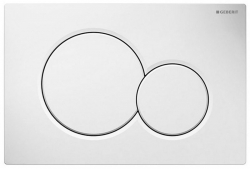 Ovládací tlačítko Geberit SIGMA01, alpská bílá