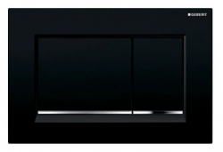 Ovládací tlačítko Geberit SIGMA30, černá/chrom lesk