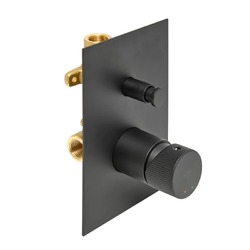 Podomítková baterie SAT Evolution 2 výstupy černá matná SATBSEVO215C