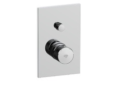 Podomítková baterie SAT Evolution 2 výstupy chrom SATBSEVO215