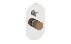 Podomítková baterie SAT Fusion 2 výstupy dřevo SATBSFU215DS