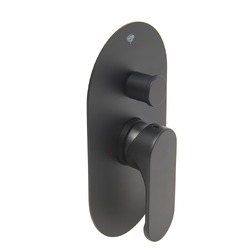 Podomítková baterie SAT Fusion 2 výstupy matná černá SATBSFU215CPC