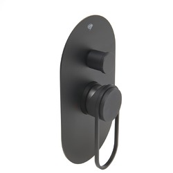 Podomítková baterie SAT Fusion 2 výstupy matná černá SATBSFU215KPCC