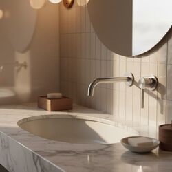 Náhled obrázku:  Podomítková vanová baterie Rea Foster Brush Nickel