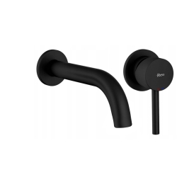 Podomítková umyvadlová baterie REA Lungo matná černá + BOX - BAT-B0969