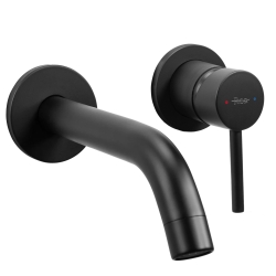 Podomítková umyvadlová baterie REA Owen Black + BOX - REA-B5332