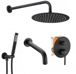 Náhled obrázku: Podomítkový vanový set REA Lungo černá + BOX - REA-P4112 