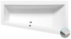 Polysan Andra R Slim Asymetrická vana 170x90x45cm