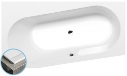 Polysan ASTRA WL SLIM Asymetrická vana 165x90x48cm levá bílá - 30611S