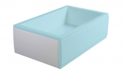 Polysan DEEP PLAIN 75, boční panel, 75x36cm, bílá