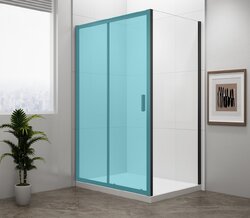 Polysan EASY BLACK boční stěna 800mm, čiré sklo