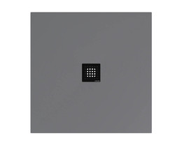 Polysan FLEXIA vanička z litého mramoru 100x100cm, možnost úpravy rozměru, šedá mat