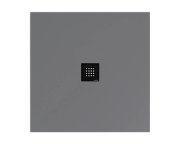 Polysan FLEXIA vanička z litého mramoru 90x90cm, možnost úpravy rozměru, šedá mat