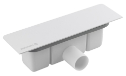 Polysan KAZUKO vaničkový sifon, DN40, krytka bílá mat