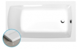 Polysan Lily Slim Obdélníková vana 130x70x39cm
