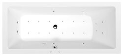 Polysan MIMOA hydromasážní vana, 170x80x39cm, Active Hydro-Air, chrom - 71713.2010