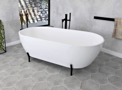 Polysan Reduta Volně stojící vana 150x75 cm, litý mramor