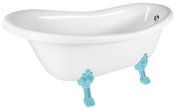 Polysan RETRO volně stojící vana 157x76,5x73cm, bílá - 72683